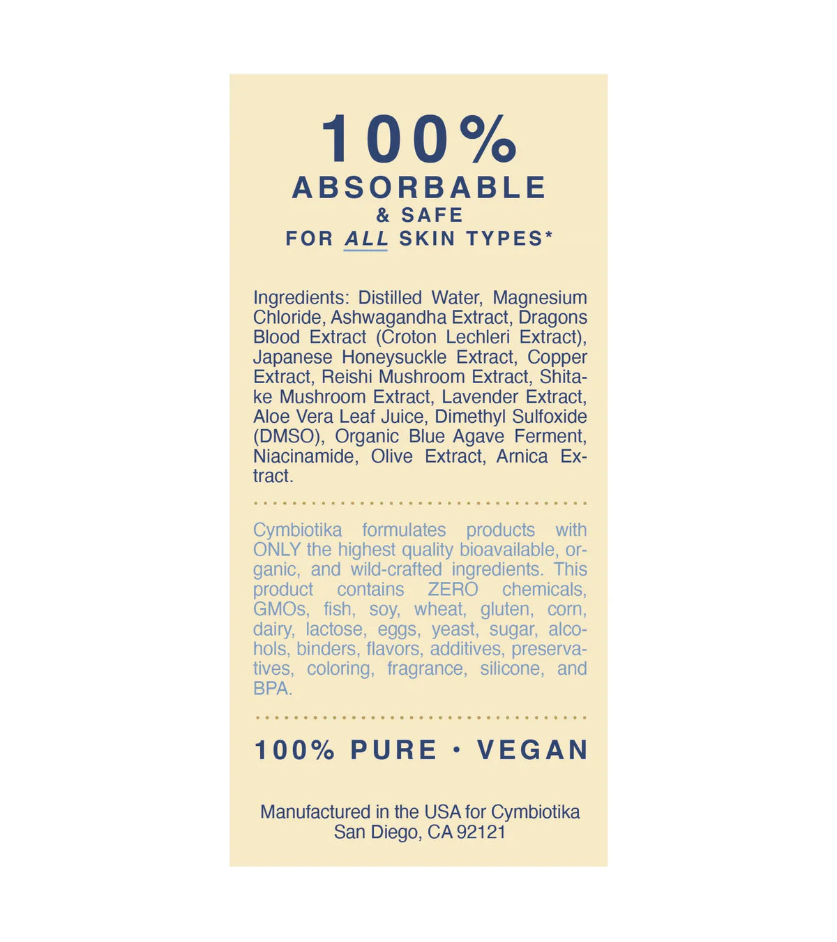 Cymbiotika Topical Magnesium Oil Spray