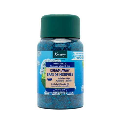 Kneipp Mineral Bath Salt, Dream Away Valerian & Hops, 17.63 oz